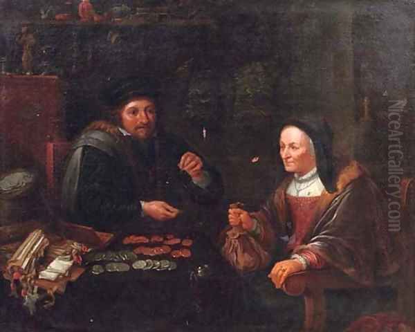 The tax collector Oil Painting by David The Younger Teniers
