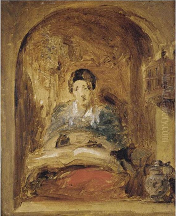 Sketch Of A Woman At The Window Oil Painting by Sir David Wilkie