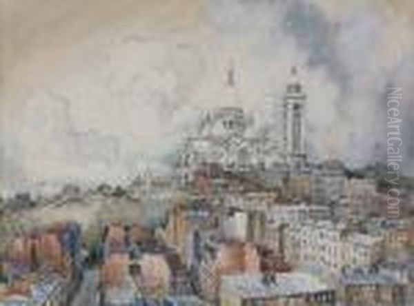 Paris, Le Sacre Coeur Oil Painting by Frank Will