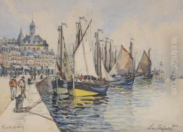 Le Treport Oil Painting by Frank Will