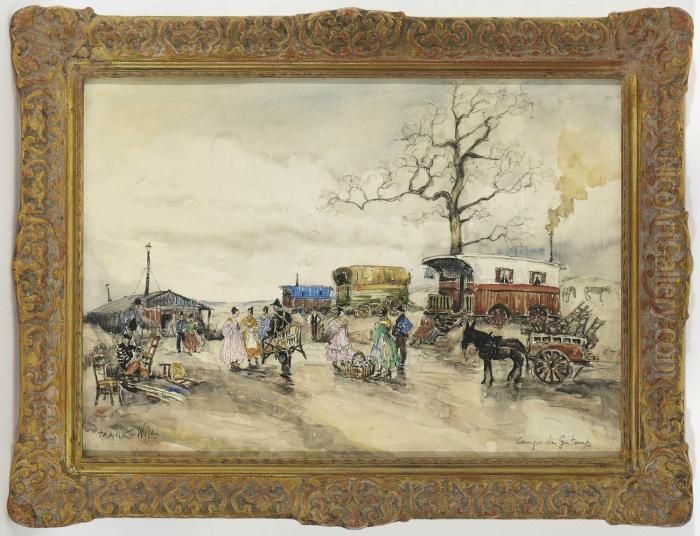 Camps De Gitans Oil Painting by Frank Will
