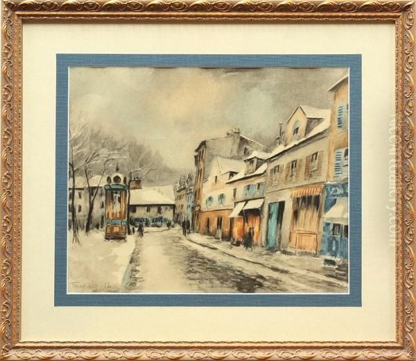 Paris Oil Painting by Frank Will