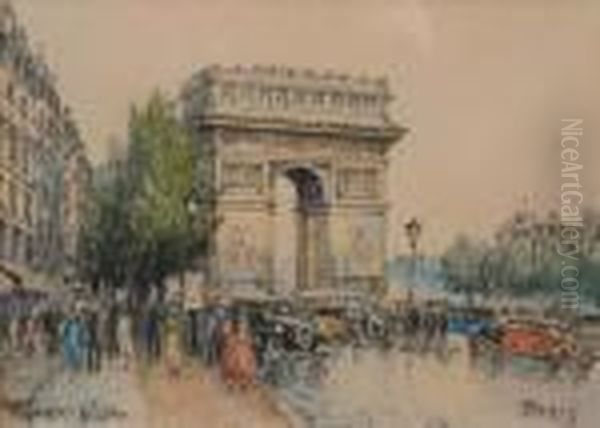 Place De L'etoile Oil Painting by Frank Will
