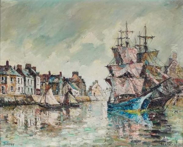 Le Port D'isigny Oil Painting by Frank Will