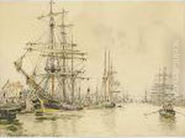 Porto Di Saint Malo Oil Painting by Frank Will