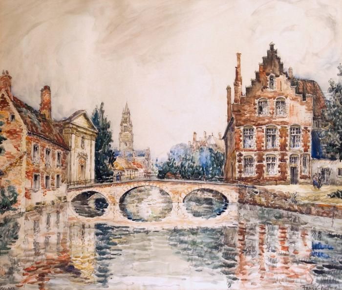 Vue De Bruges Oil Painting by Frank Will