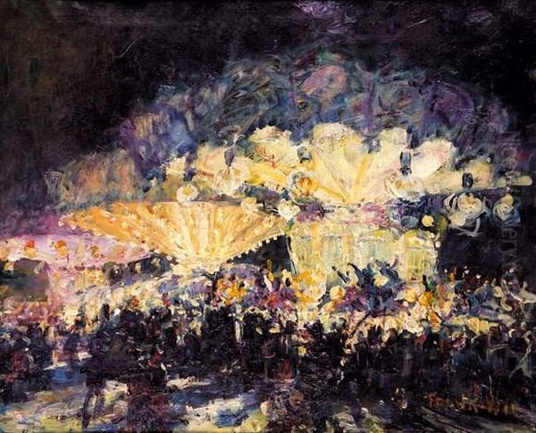 Fete Foraine De Nuit Oil Painting by Frank Will