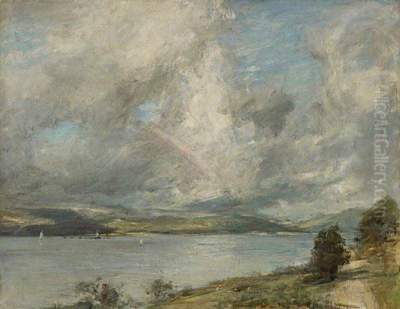 Kilbrannan Sound Oil Painting by James Lawton Wingate
