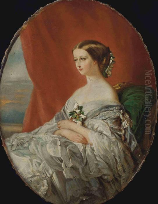 Portrait De L'imperatrice Eugenie Oil Painting by Franz Xavier Winterhalter