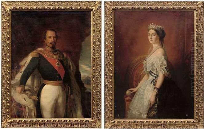 Portrait Of Emperor Napoleon Iii Oil Painting by Franz Xavier Winterhalter