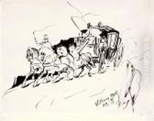 Dylizans Oil Painting by Stanislaw Ignacy Witkiewicz (Witkacy)