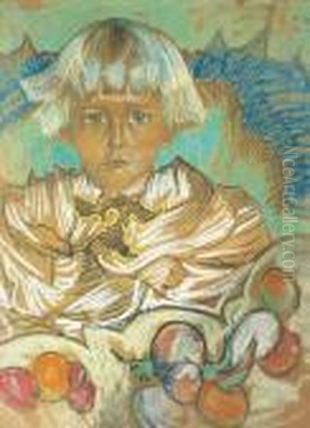 Tomasz Domaniewski's Portrait Oil Painting by Stanislaw Ignacy Witkiewicz (Witkacy)