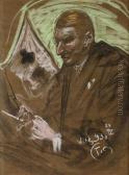 Portret Mezczyzny Oil Painting by Stanislaw Ignacy Witkiewicz (Witkacy)