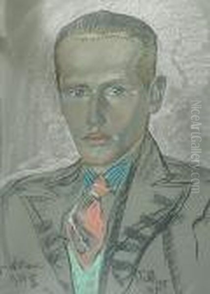 Adam Rzepka Oil Painting by Stanislaw Ignacy Witkiewicz (Witkacy)
