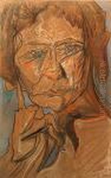 Portret Kazimiery Zulawskiej Oil Painting by Stanislaw Ignacy Witkiewicz (Witkacy)