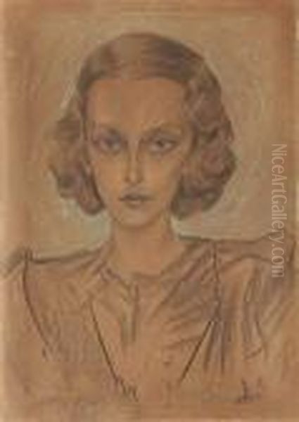 Portret Kobiecy Oil Painting by Stanislaw Ignacy Witkiewicz (Witkacy)