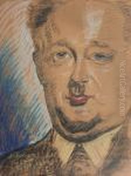 Portret Mezczyzny Oil Painting by Stanislaw Ignacy Witkiewicz (Witkacy)