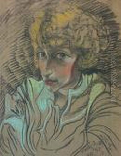 Portret Kobiecy Oil Painting by Stanislaw Ignacy Witkiewicz (Witkacy)