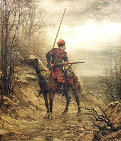 Na Posterunku 1863 Oil Painting by Stanislaw Ignacy Witkiewicz (Witkacy)