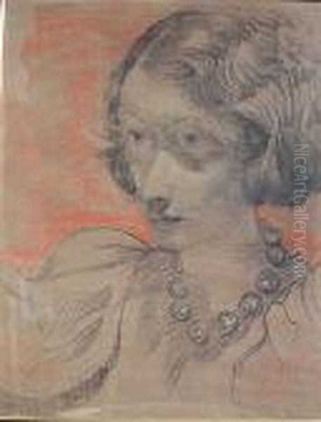 Portret Kobiecy (1931) Oil Painting by Stanislaw Ignacy Witkiewicz (Witkacy)