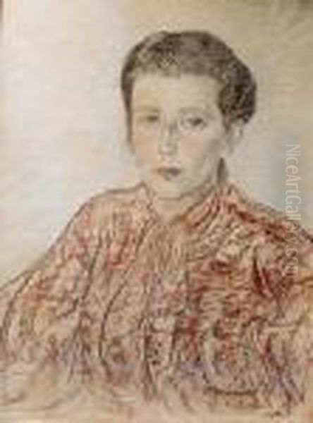 Portret Kobiety (1935) Oil Painting by Stanislaw Ignacy Witkiewicz (Witkacy)