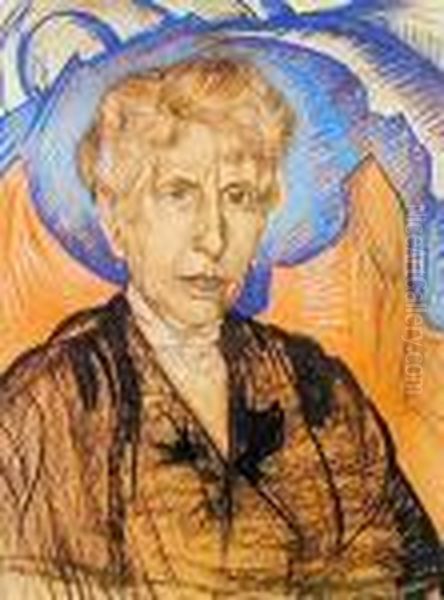 Portret Kobiety, 1924 R. Oil Painting by Stanislaw Ignacy Witkiewicz (Witkacy)