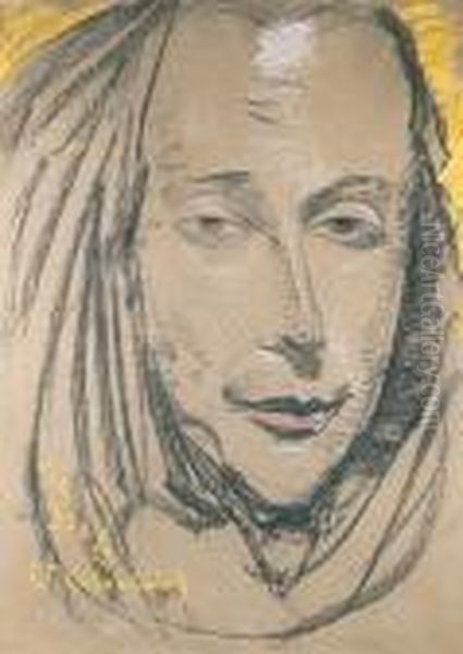 Portret Michala Choromanskiego Oil Painting by Stanislaw Ignacy Witkiewicz (Witkacy)