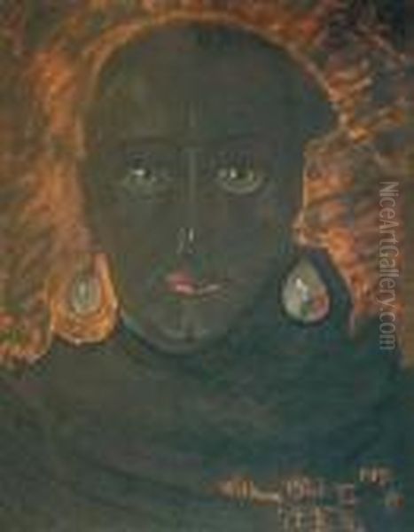 Wladyslawa Reynelowa. Krolowa Piekiel Oil Painting by Stanislaw Ignacy Witkiewicz (Witkacy)