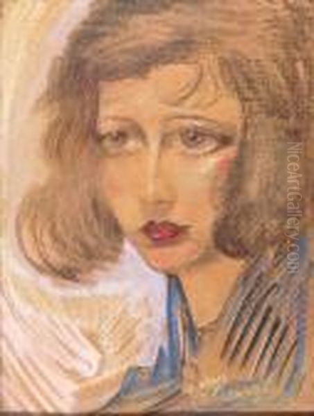Portret Neny Stachurskiej Oil Painting by Stanislaw Ignacy Witkiewicz (Witkacy)