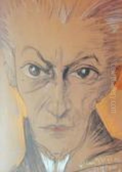 Portret Dr. Szmurlo ? Oil Painting by Stanislaw Ignacy Witkiewicz (Witkacy)