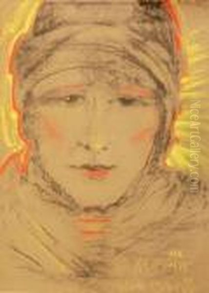 Portret Kobiecy Oil Painting by Stanislaw Ignacy Witkiewicz (Witkacy)