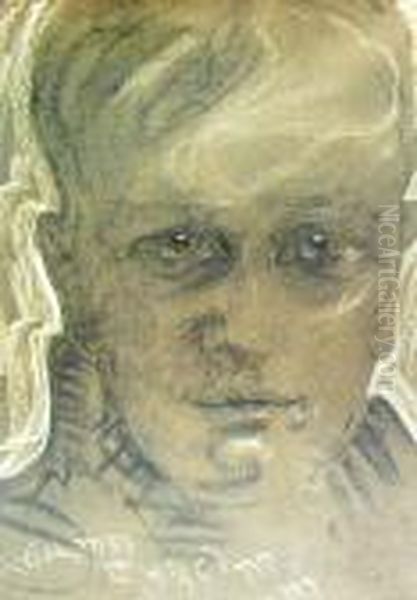 Portret Meski Oil Painting by Stanislaw Ignacy Witkiewicz (Witkacy)