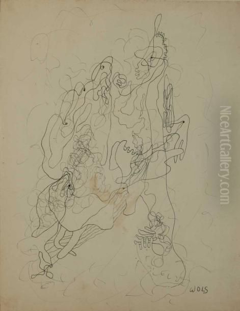 Volutes Humaines Oil Painting by Otto Wols