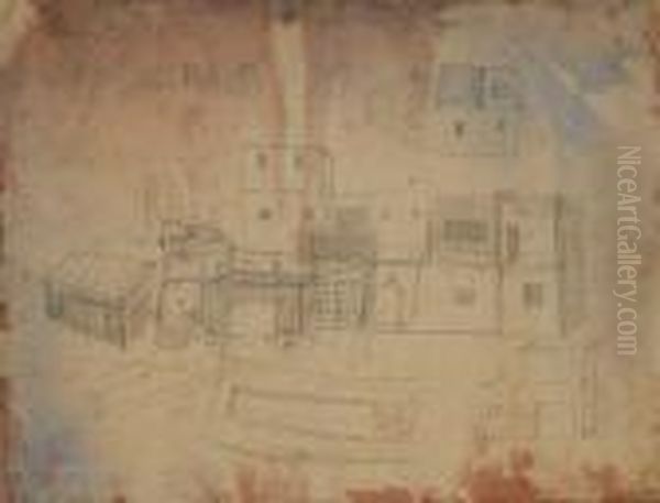 Conversation Avec Le Pianiste 
Ouconversation Avec Ernst Engel Pour Lui Expliquer Les Maisonsd'ibiza Oil Painting by Otto Wols