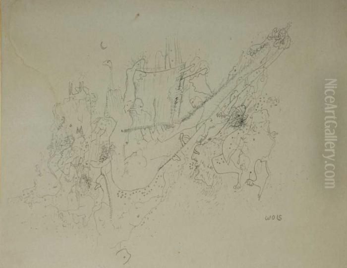 Les Betes Montent Oil Painting by Otto Wols