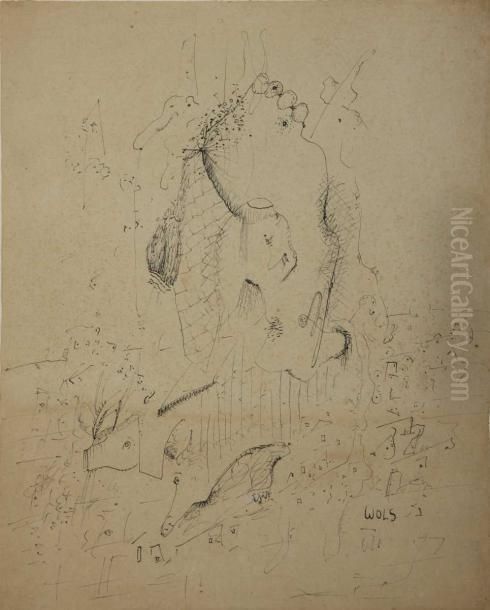 La Bete Comique Oil Painting by Otto Wols