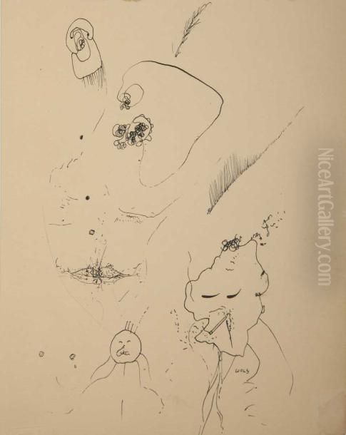 Au Moment Des Visages Oil Painting by Otto Wols