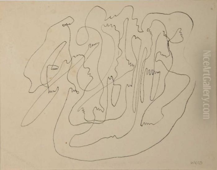 Le Trait Infini Oil Painting by Otto Wols