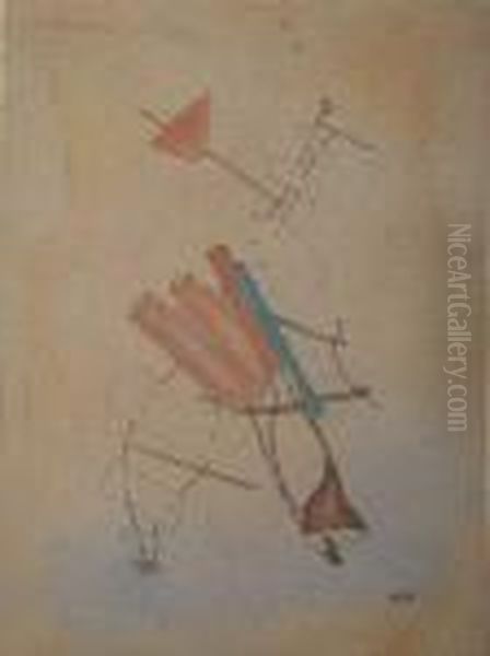 Xylophone Oil Painting by Otto Wols