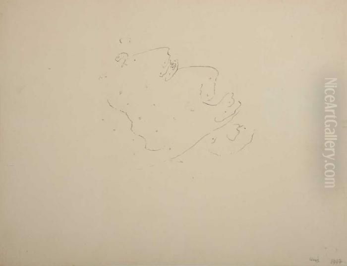 Arabesque Oil Painting by Otto Wols