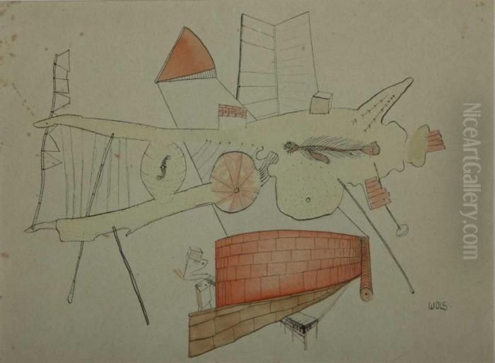 Le Squelette De Hareng Oil Painting by Otto Wols