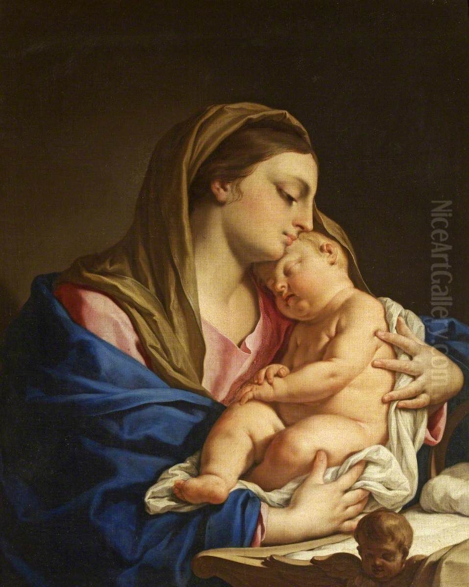 The Madonna and Child Oil Painting by Francesco Trevisani