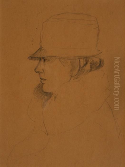 Portrait Of The Artist Oil Painting by Christopher Wood