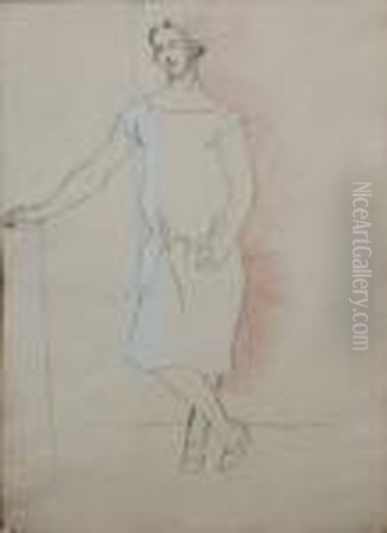 Standing Woman. Oil Painting by Christopher Wood