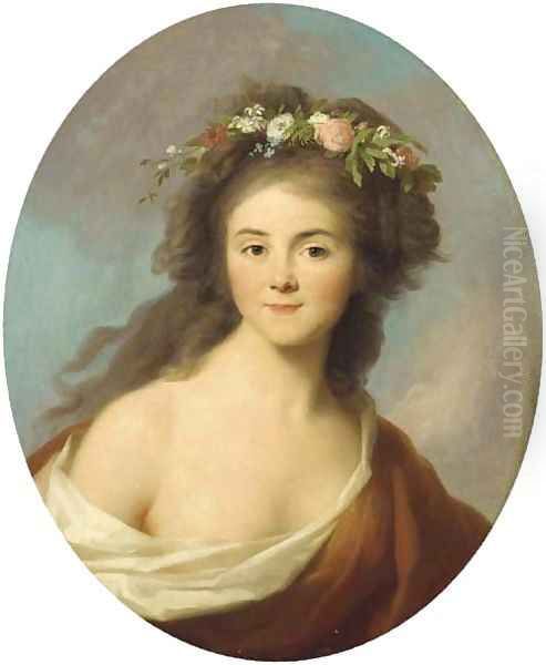 Portrait of a girl Oil Painting by Johann Heinrich Wilhelm Tischbein I