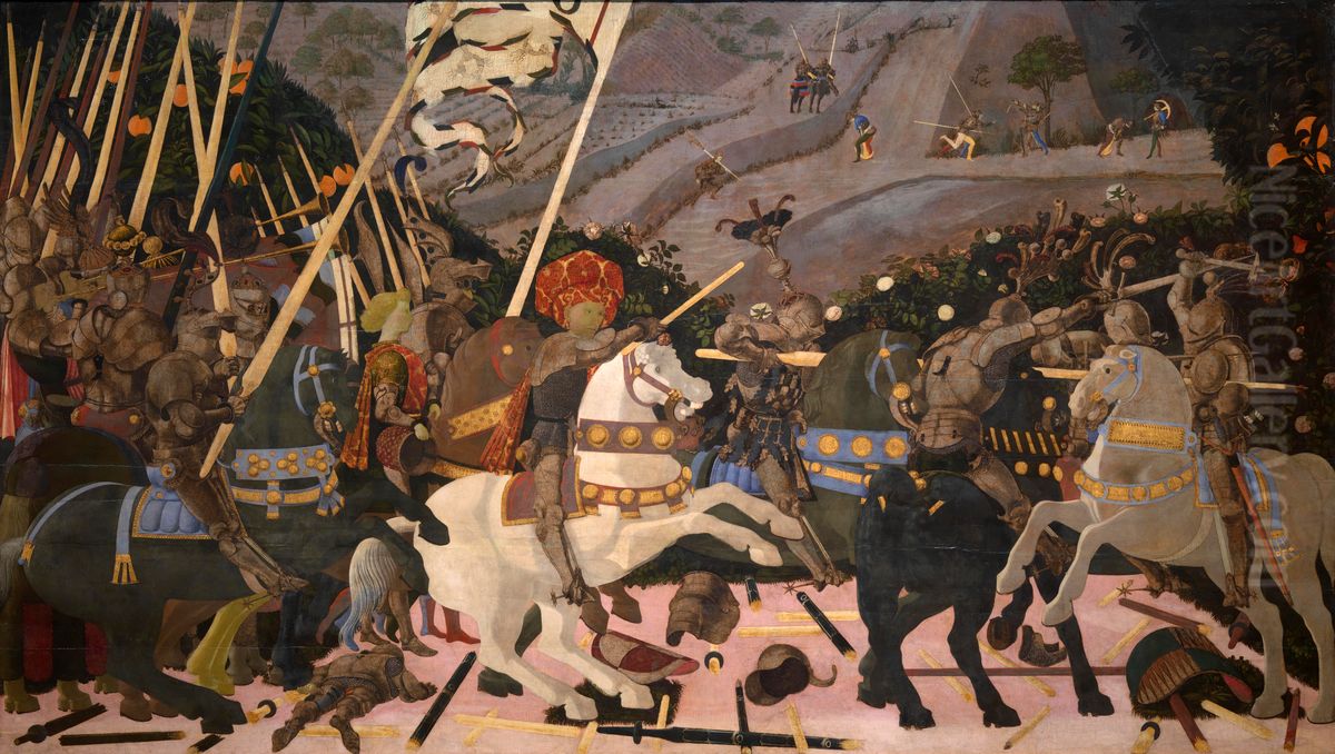The Battle of San Romano Oil Painting by Paolo Uccello