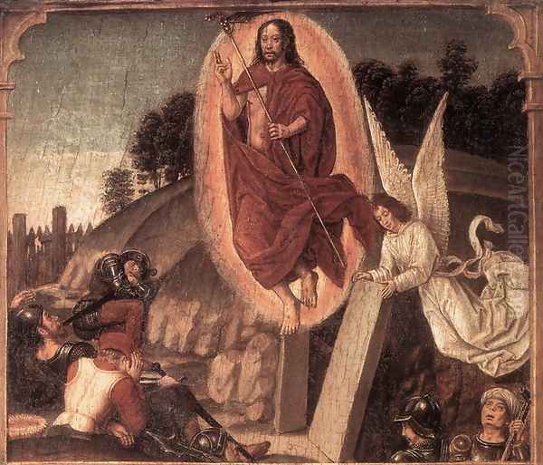 Triptych with Scenes from the Life of Christ (detail-3) 1500-05 Oil Painting by Flemish Unknown Masters