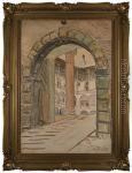 Kruzganki Wawelskie Oil Painting by Leon Wyczolkowski