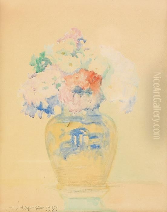 Stilleben Oil Painting by Leon Wyczolkowski