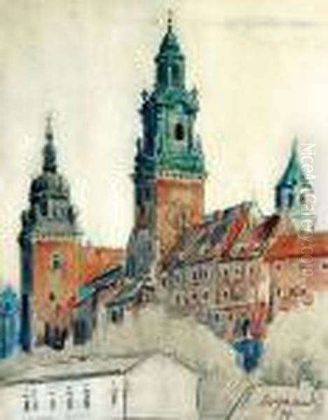 Widok Na Wawel Oil Painting by Leon Wyczolkowski
